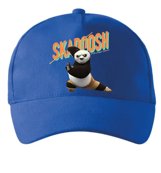 Кепка Panda skadoosh the dragon warrior Ярко-синий фото