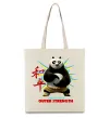 Эко-сумка Panda inner peace Бежевый Эко-сумка Panda inner peace Бежевый фото
