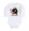 Детский боди Panda inner peace Белый фото