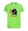Детская футболка Panda inner peace Лаймовый Детская футболка Panda inner peace Лаймовый фото