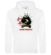 Женская толстовка (худи) Panda inner peace Белый Женская толстовка (худи) Panda inner peace Белый фото