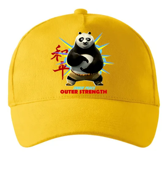 Кепка Panda inner peace Солнечно желтый фото