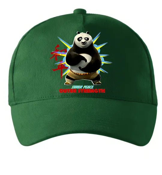 Кепка Panda inner peace Темно-зеленый фото