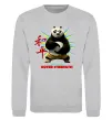Свитшот Panda inner peace Серый меланж Свитшот Panda inner peace Серый меланж фото