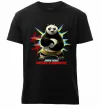 Мужская премиум футболка Panda inner peace Черный Мужская премиум футболка Panda inner peace Черный фото