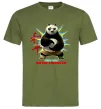 Мужская футболка Panda inner peace Оливковый Мужская футболка Panda inner peace Оливковый фото