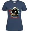 Женская футболка Panda inner peace Темно-синий Женская футболка Panda inner peace Темно-синий фото
