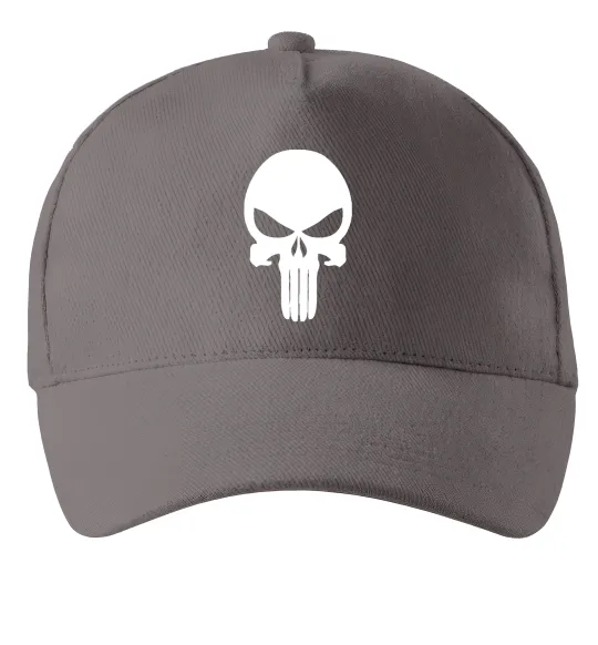 Кепка Череп червоний Сірий фото