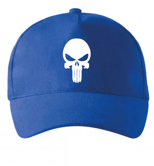 Кепка Череп червоний Яскраво-синій фото