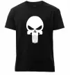 Чоловіча преміум футболка Череп червоний Чорний фото
