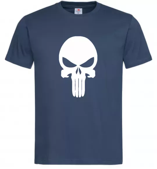 Чоловіча футболка Череп червоний Темно-синій фото