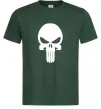 Чоловіча футболка Череп червоний Темно-зелений фото