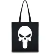 Эко-сумка Череп червоний Черный фото