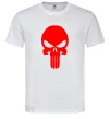 Чоловіча футболка Череп червоний Білий фото