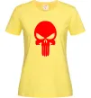 Женская футболка Череп червоний Лимонный фото