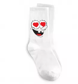 Носки SPONGE BOB закоханий Белый фото