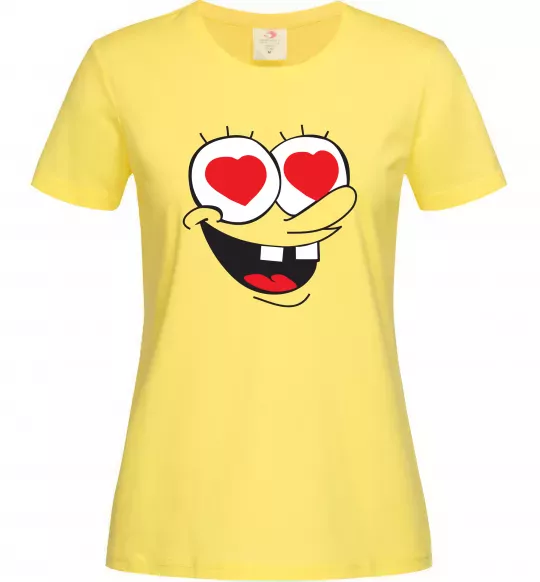 Жіноча футболка SPONGE BOB закоханий Лимонний фото
