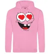 Жіноча толстовка (худі) SPONGE BOB закоханий Рожевий фото