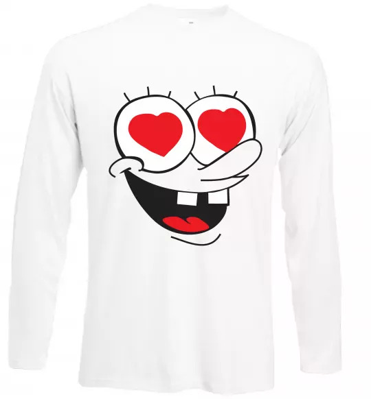 Лонгслив SPONGE BOB закоханий Белый фото