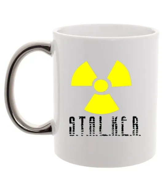 Чашка с цветной ручкой STALKER Explosion Серебро фото