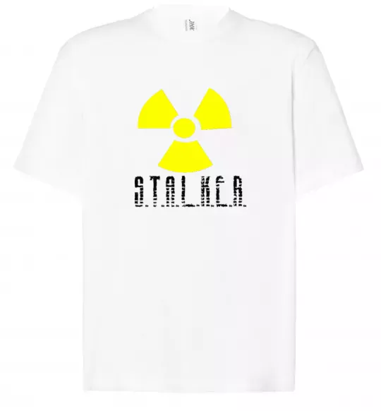 Футболка Оверсайз STALKER Explosion Білий фото