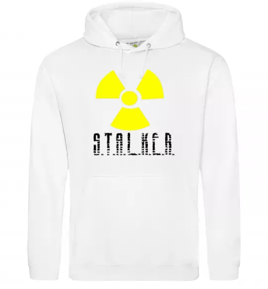 Мужская толстовка (худи) STALKER Explosion Белый фото