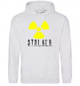 Чоловіча толстовка (худі) STALKER Explosion Сірий меланж фото