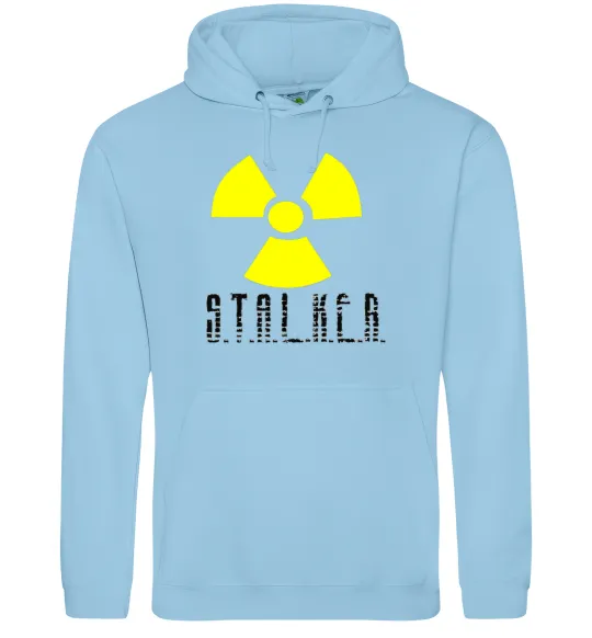 Мужская толстовка (худи) STALKER Explosion Голубой фото