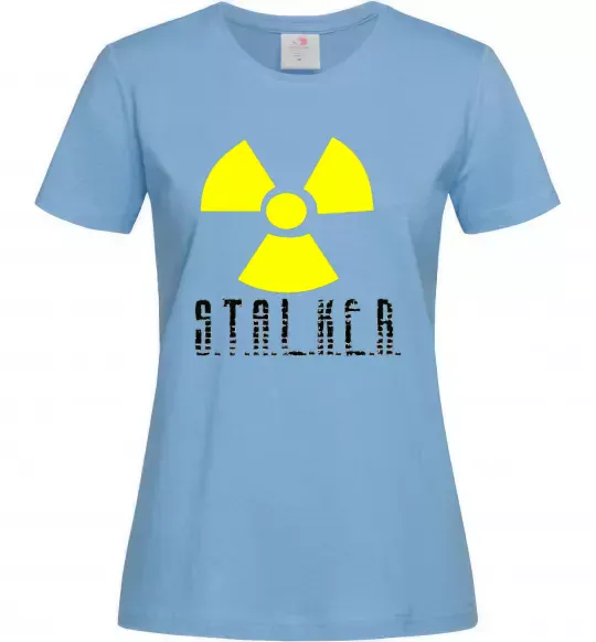 Женская футболка STALKER Explosion Голубой фото