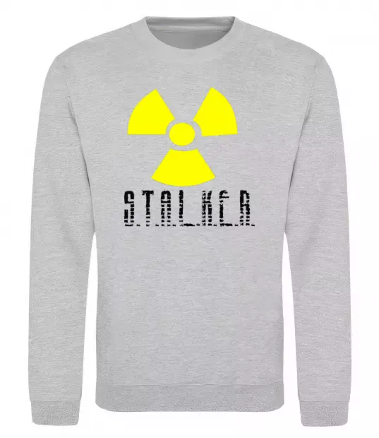 Світшот STALKER Explosion Сірий меланж фото