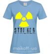 Женская футболка STALKER Explosion Голубой фото