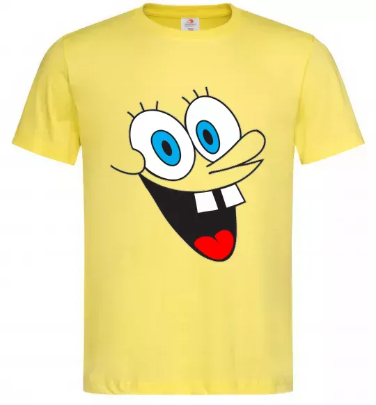 Мужская футболка SPONGE BOB захват Лимонный фото