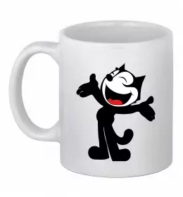 Чашка керамічна FELIX THE CAT Happy Білий фото
