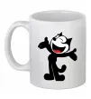 Чашка керамічна FELIX THE CAT Happy Білий фото