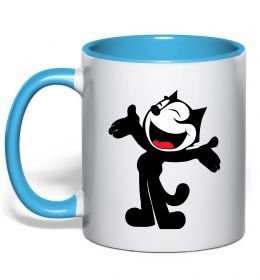 Чашка з кольоровою ручкою FELIX THE CAT Happy
