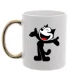 Чашка з кольоровою ручкою FELIX THE CAT Happy Золото фото