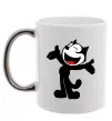 Чашка з кольоровою ручкою FELIX THE CAT Happy Срібло фото