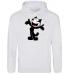 Мужская толстовка (худи) FELIX THE CAT Happy Серый меланж фото