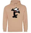 Мужская толстовка (худи) FELIX THE CAT Happy Песочный фото