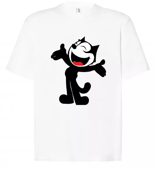 Футболка Оверсайз FELIX THE CAT Happy Білий фото