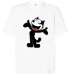 Футболка Оверсайз FELIX THE CAT Happy Білий фото