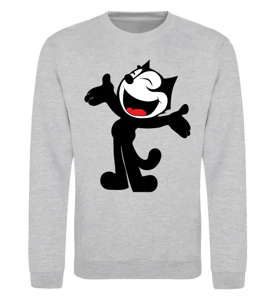 Світшот FELIX THE CAT Happy Сірий меланж фото