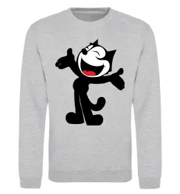 Світшот FELIX THE CAT Happy Сірий меланж фото