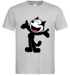 Мужская футболка FELIX THE CAT Happy Серый фото