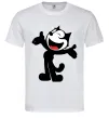 Мужская футболка FELIX THE CAT Happy Белый фото