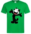 Мужская футболка FELIX THE CAT Happy Зеленый фото
