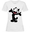Женская футболка FELIX THE CAT Happy Белый фото