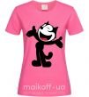 Женская футболка FELIX THE CAT Happy Ярко-розовый фото