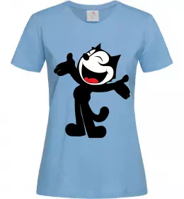 Женская футболка FELIX THE CAT Happy Голубой фото