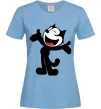 Женская футболка FELIX THE CAT Happy Голубой Женская футболка FELIX THE CAT Happy Голубой фото